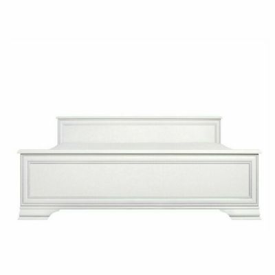 Pat Idento, cadru din PAL și fronturi MDF, dimensiune saltea 180x200 cm, alb alpin