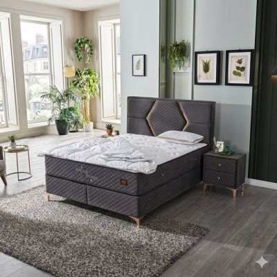 Pat+ Saltea gratis Coolness, gri - 180x200 cm,proprietăți termoregulatoare, confort optim, structură robustă