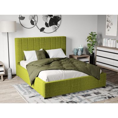 Pat Tapitat cu Somiera Fixa Verde Lime - Falcone 22 140x200