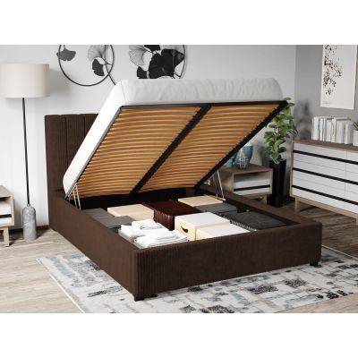 Pat Tapitat cu Somiera Rabatabila Maro - Poso 06 160x200