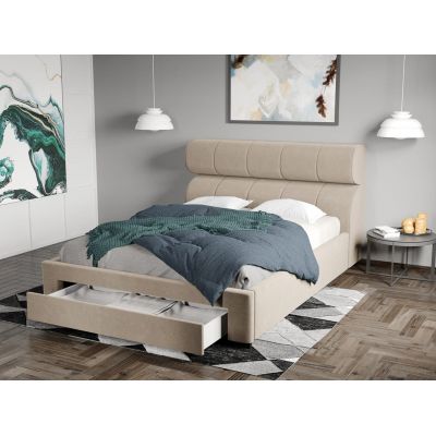 Pat Tapitat Galardo cu sertar Bej - Riviera 16 160x200