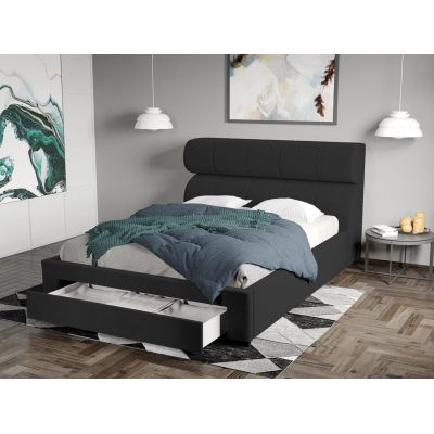 Pat Tapitat Galardo cu sertar Gri Inchis - Riviera 97 160x200