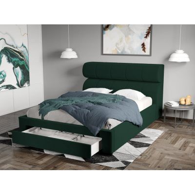 Pat Tapitat Galardo cu sertar Verde Smarald - Riviera 38 160x200