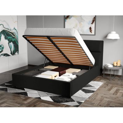 Pat Tapitat Galardo Rabatabil Negru - Riviera 100 180x200