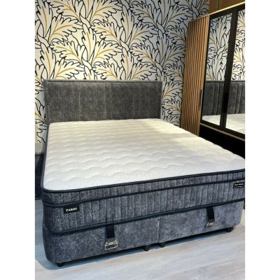 Set pat+ saltea Gratis Paros Symphony Antrasit 160x200 Gri