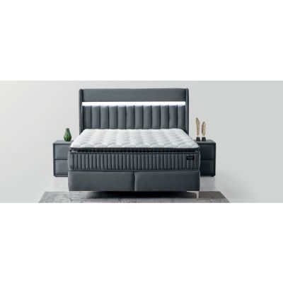 Set Pat+ Saltea Odessa 160x200 gri baby face 29