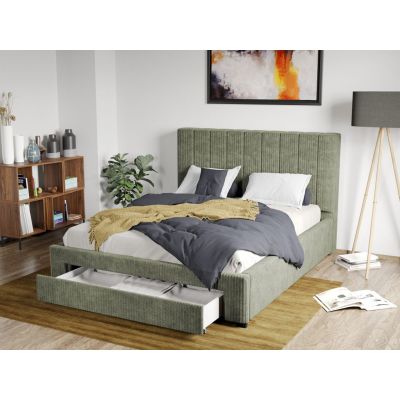 Pat Tapitat Adam cu somiera si sertar Vernil - Poso 47