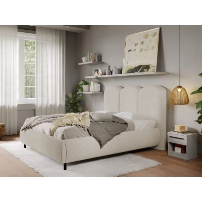 Pat Tapitat cu somiera fixa - Blanita Bej - Nero 140x200