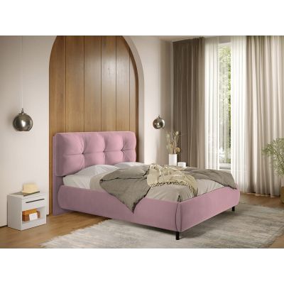 Pat Tapitat cu somiera fixa - Flamingo - Ramses 140x200