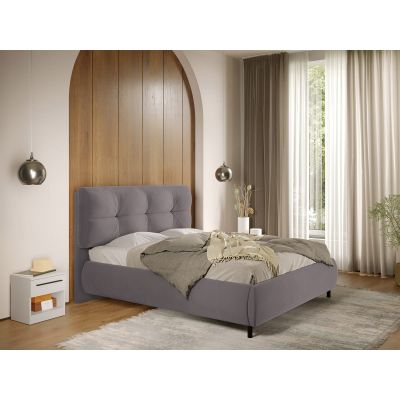 Pat Tapitat cu somiera Fixa Gri - Ramses 180x200