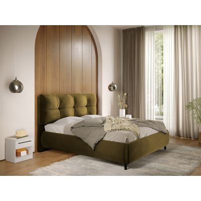 Pat Tapitat cu somiera fixa - Verde - Ramses 180x200