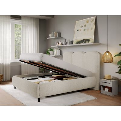 Pat Tapitat cu somiera Rabatabila - Blanita Bej - Nero 140x200