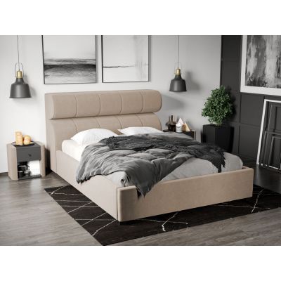 Pat Tapitat Galileo cu somiera fixa Bej - Jasmine 22 160x200