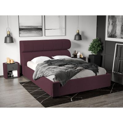 Pat Tapitat Galileo cu somiera fixa Mov - Riviera 69 140x200