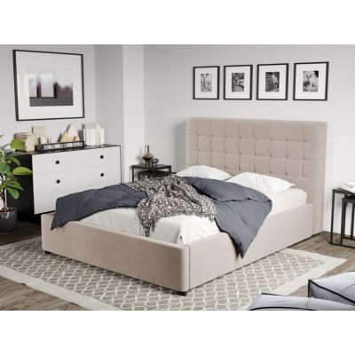 Pat Tapitat Rivo cu somiera fixa Bej-Swing 2 160x200