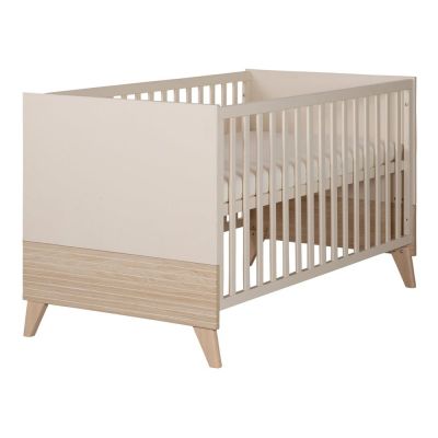 Pătuț bej cu înălțime reglabilă 70x140 cm Sidney – Roba