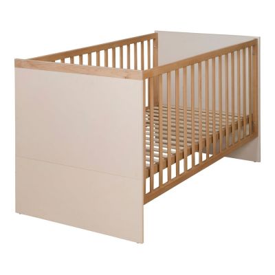 Pătuț bej/în culoare naturală cu înălțime reglabilă 70x140 cm Jil – Roba