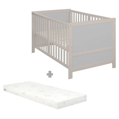 Pătuț gri cu înălțime reglabilă 70x140 cm Easy Sleep – Roba