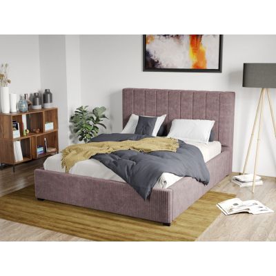 Pat Tapitat Adam cu somiera fixa Roz - Poso 27 140x200