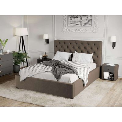 Pat Tapitat Catifea Riviera cu somiera fixa Maro - Riviera 26 180x200