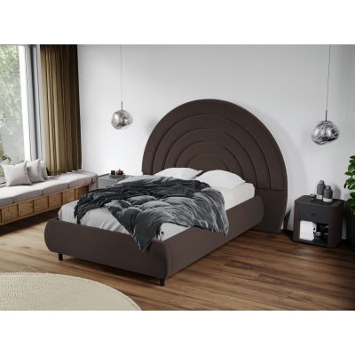 Pat Tapitat Leo cu tablie semirotunda fix Maro - Velluto 6 140x200