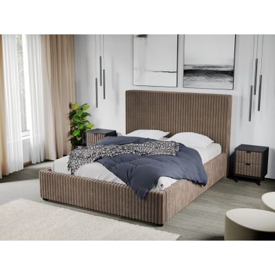 Pat Tapitat Reno cu somiera fixa Bej - Tilia 17 140x200