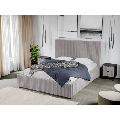 Pat Tapitat Reno cu somiera fixa Gri - Tilia 11 180x200