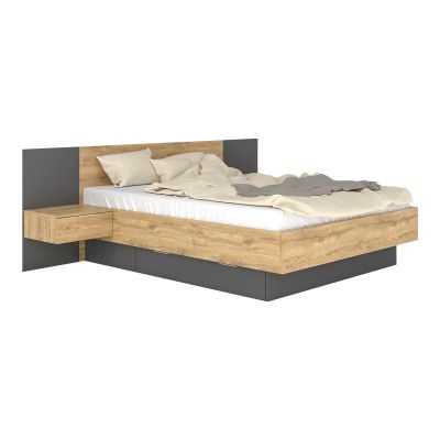 Pat dublu Kantri  Sonoma 160x200x30 cm