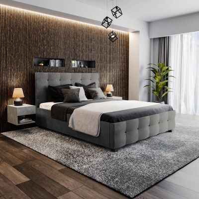 Pat dublu Roi PU cu spatiu de depozitare 160x200