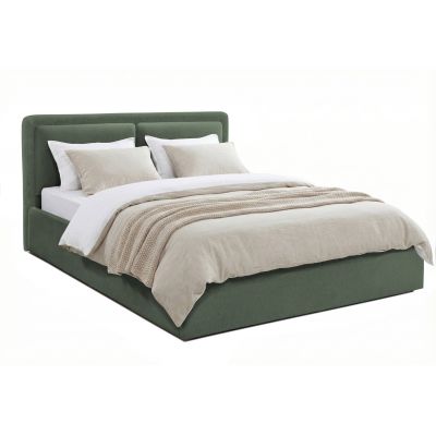 Pat Tapițat PIEMONTE, cu somieră rabatabilă și ladă de depozitare