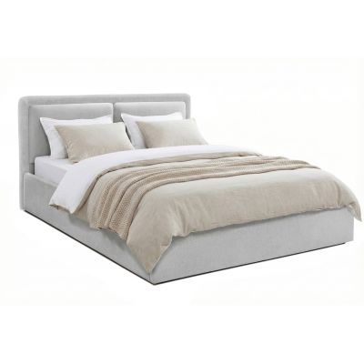 Pat Tapițat PIEMONTE, cu somieră rabatabilă și ladă de depozitare