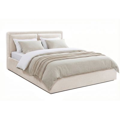 Pat Tapițat PIEMONTE, cu somieră rabatabilă și ladă de depozitare