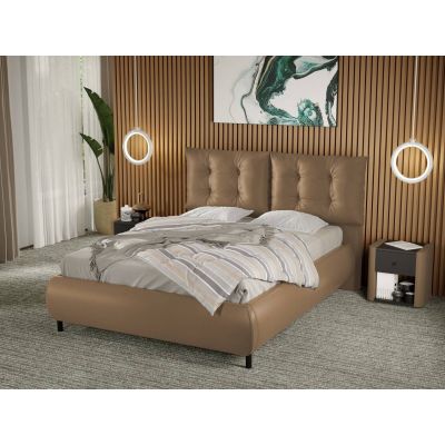 Pat Tapitat Anubis fix cu perne pe spatar Maro - Nube 23 180x200