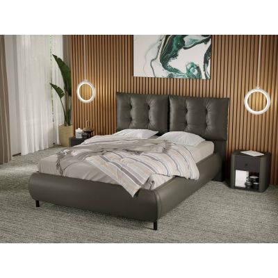 Pat Tapitat Anubis fix cu perne pe spatar Verde - Nube 39 160x200