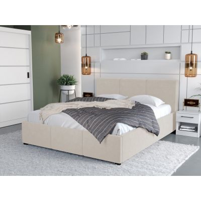 Pat Tapitat Avelis cu somiera fixa Crem - Swing 1 140x200