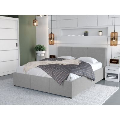 Pat Tapitat Avelis cu somiera fixa Gri - Swing 16 180x200