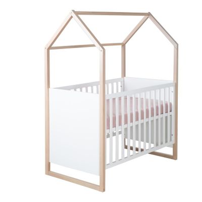 Pătuț alb 60x120 cm Cabane – Roba