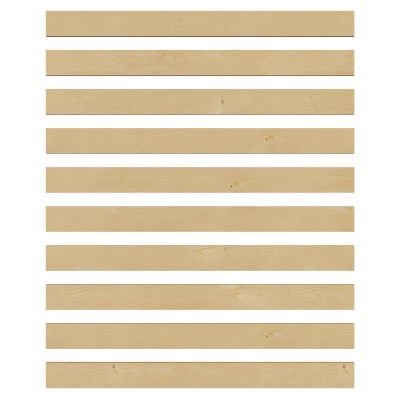 Set 10 lamele pentru somiera Comcie  Natural 161x12x2 cm
