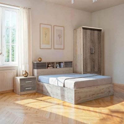 Set mobilier dormitor 3 buc Cloud Castillo-Toro 160x200 cm