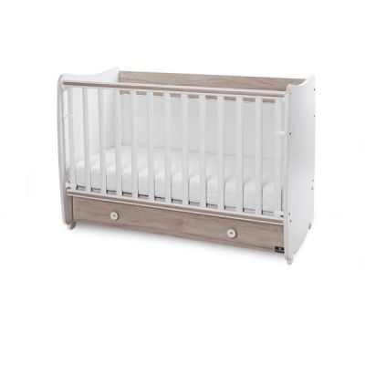 Pat Copii Balansoar Dream 60 X 120cm Transformabil White Light Oak New