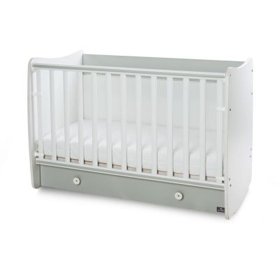 Pat Copii Balansoar Dream 60x120cm Transformabil White Milky Green