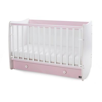 Pat Copii Balansoar Dream 60x120Cm Transformabil White Orchid Pink