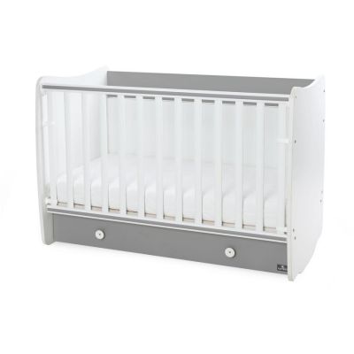 Pat Copii Balansoar Dream 60x120cm Transformabil White Stone Grey