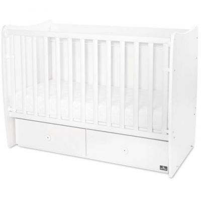 Pat Copii Balansoar Matrix 60 X 120Cm Transformabil White New