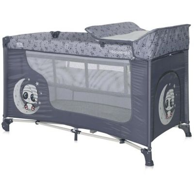 Pat Copii Pliabil Moonlight 2 Nivele Cool Grey Pandas