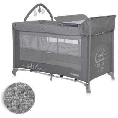 Pat Copii Pliabil Noemi Plus 2 Nivele Cu Accesorii Cool Grey Star