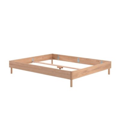 Pat matrimonial Ã®n culoare naturalÄdin lemn de stejar fÄrÄtÄblie fÄrÄsomierÄ160x200 cm Forrest âVipack