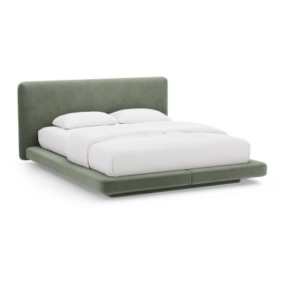 Pat matrimonial verde tapiÈu009Bat 200x200 cm Linea âu0080Micadoni