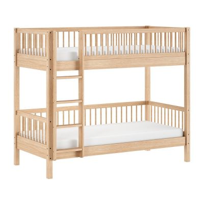 Pat pentru copii Ã®n culoare naturalÄsupraetajat din lemn de fag cu somierÄ90x200 cm Forrest âVipack