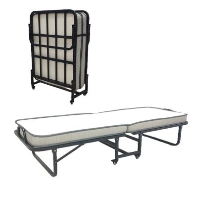 Pat pliabil Kamu Negru 75x190x34 cm